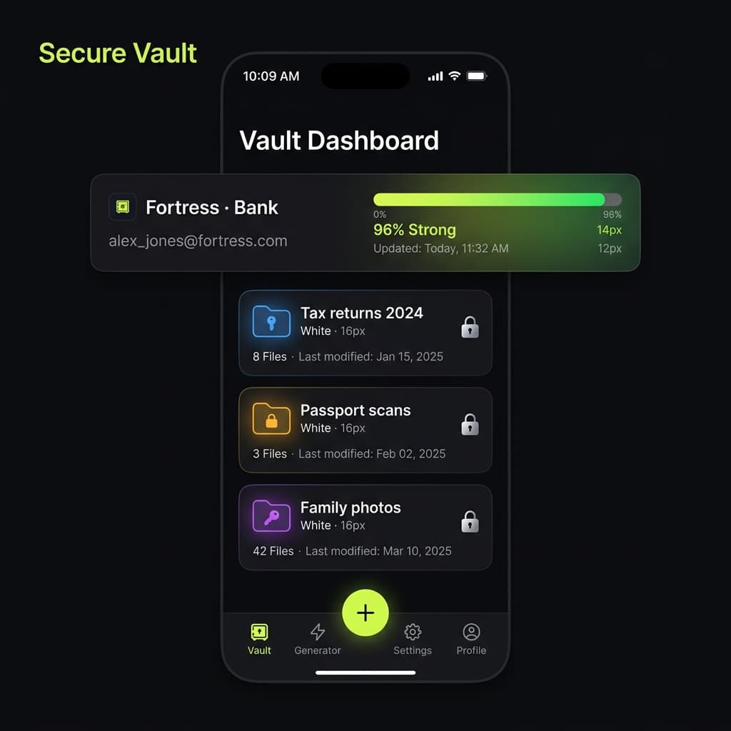 secure-vault screenshot